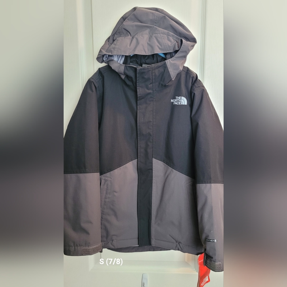 The North Face Kids' Black and Gray Performance Jacket